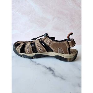 Eddie Bauer men's size 10 Tommy outdoor sandal brown leather water shoes